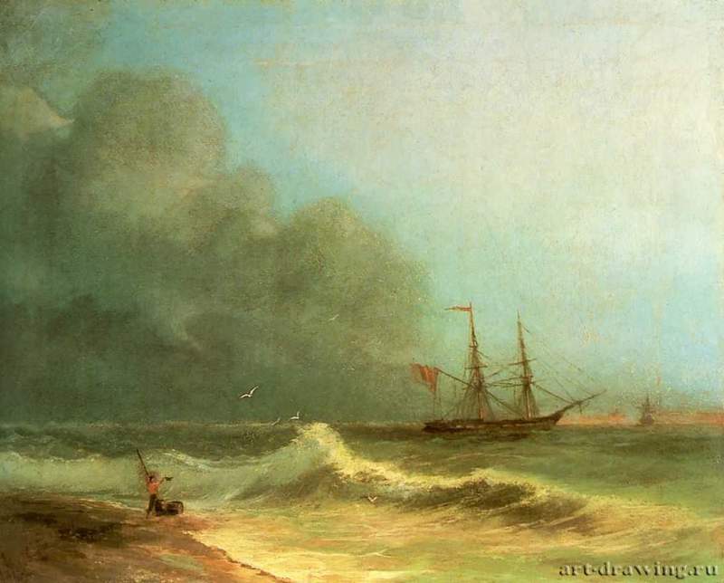 Море перед бурей. 1856 - Sea before the storm. 1856
36 х 48 смХолст, маслоРомантизм, реализмРоссияКиев. Киевский государственный музей русского искусства